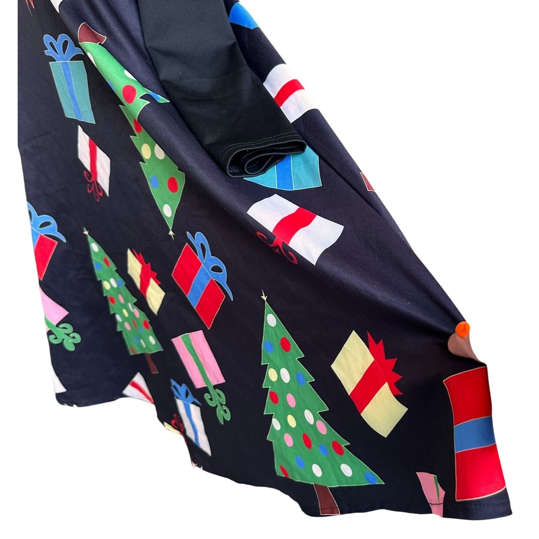 Other NWT Sucrefas Christmas Dress XXL Black Holiday Christmas Tre Size XXL / US 16-18 / IT 52-54 - 4 Thumbnail