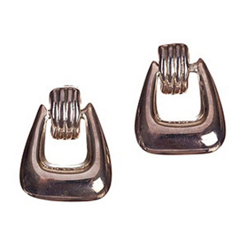Sterling Silver Door Knocker Earrings