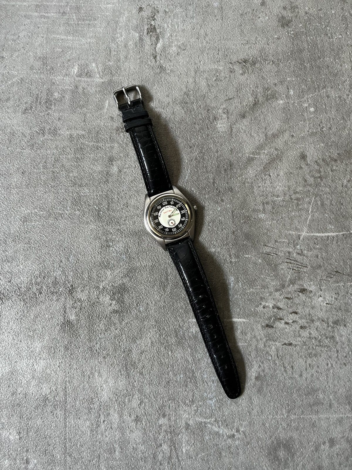 Harley Davidson Streetwear Vintage Vintage Harley Davidson Speed O meter leather black watch Grailed