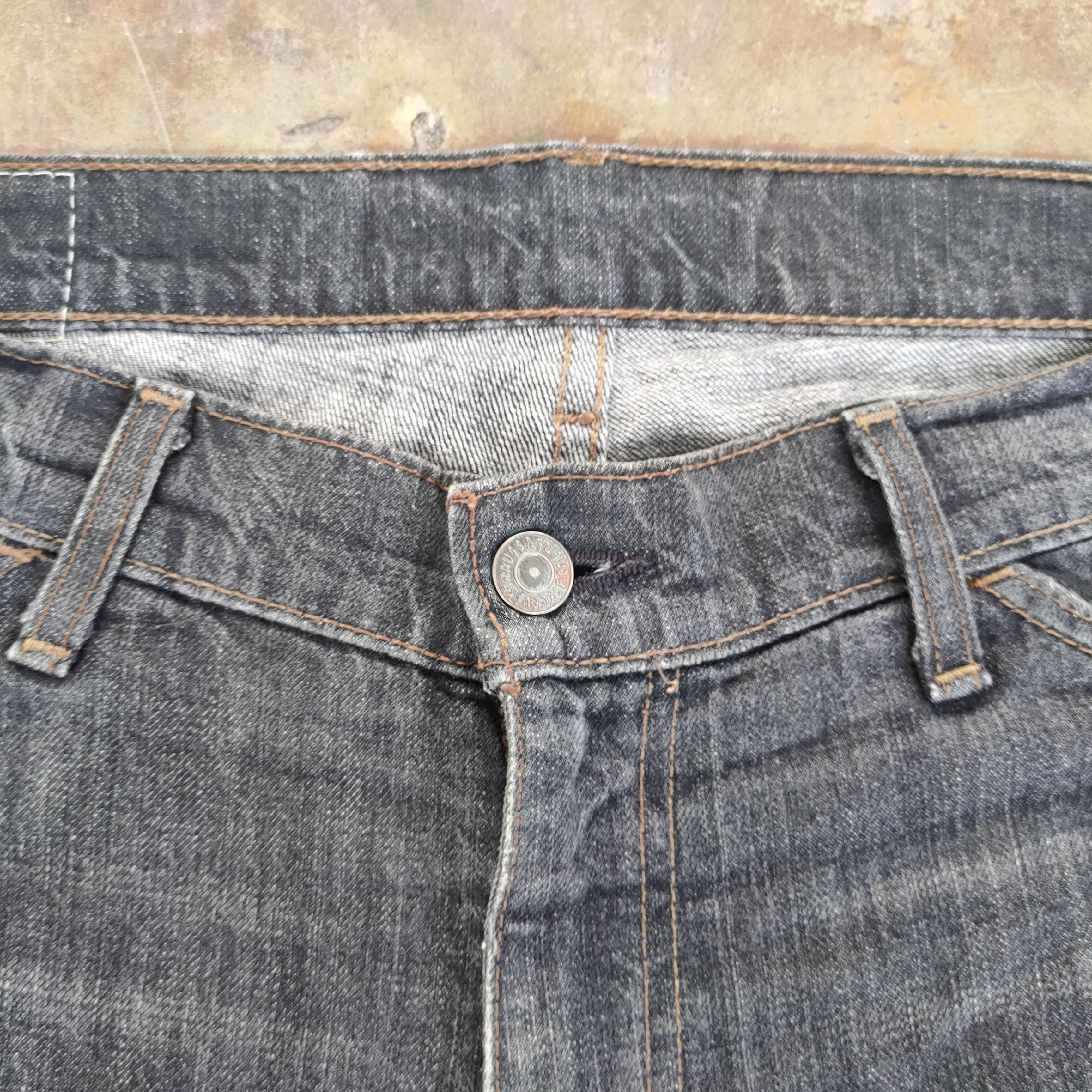 Levi's Vintage Clothing vintage Levi's 606 faded black jeans denim pants Size US 37 - 5 Thumbnail