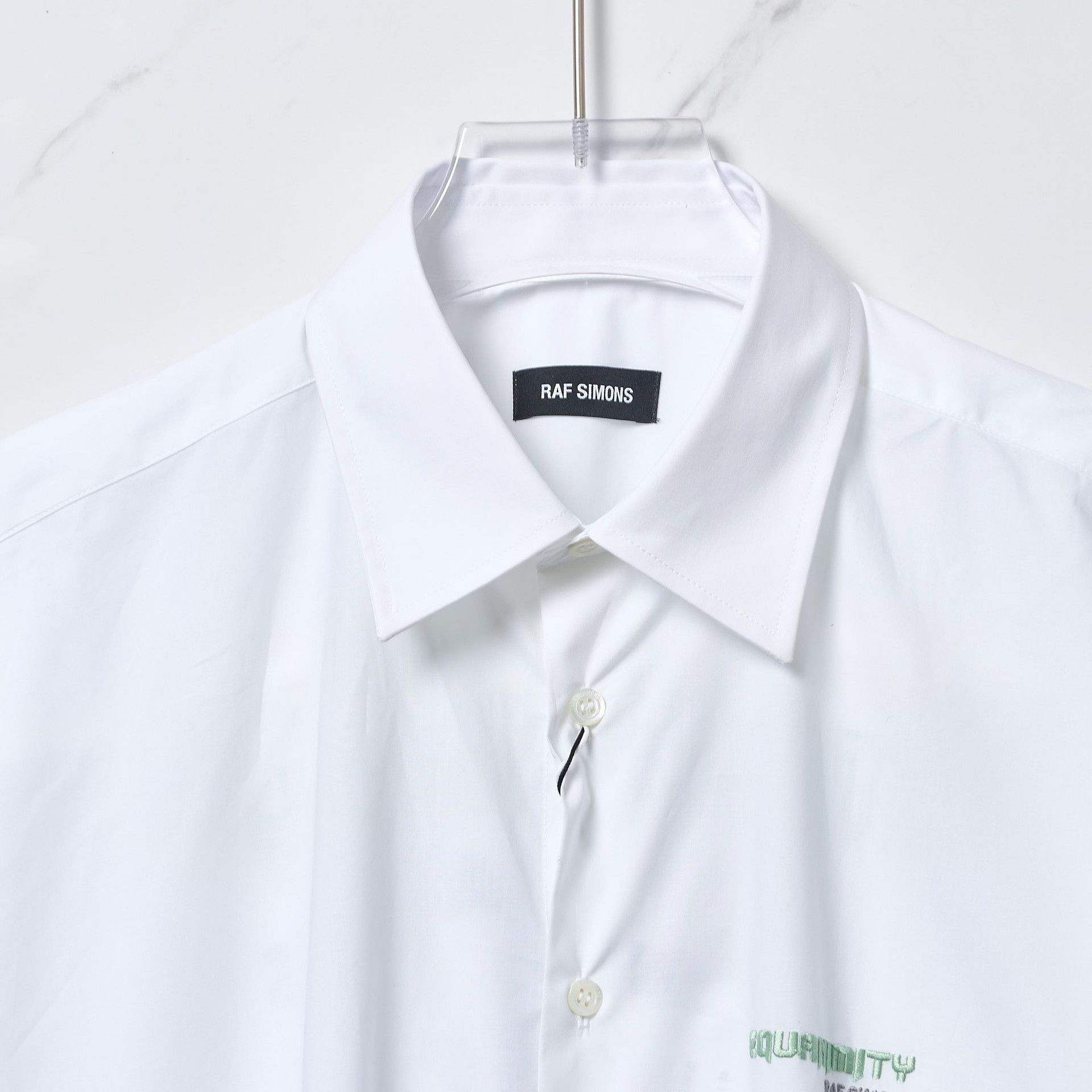 Raf Simons Raf Simons Men's Logo Embroidered Shirt Size US S / EU 44-46 / 1 - 3 Thumbnail