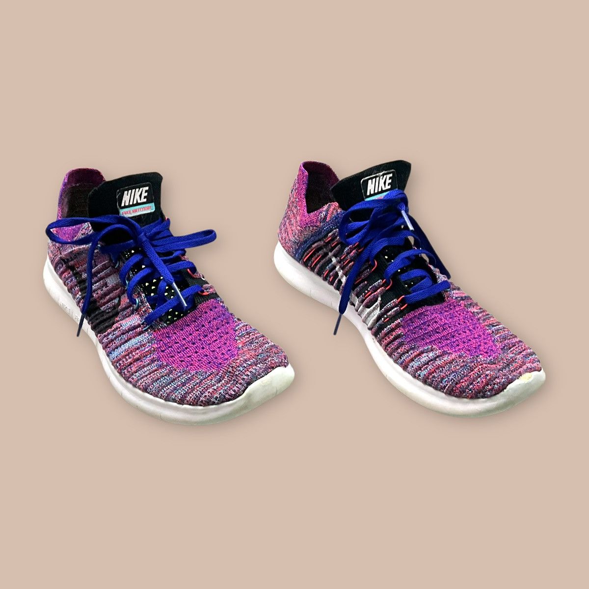 Nike Nike Free RN Flyknit "Concord Bright Crimson" Size US 9 / EU 42 - 7 Thumbnail