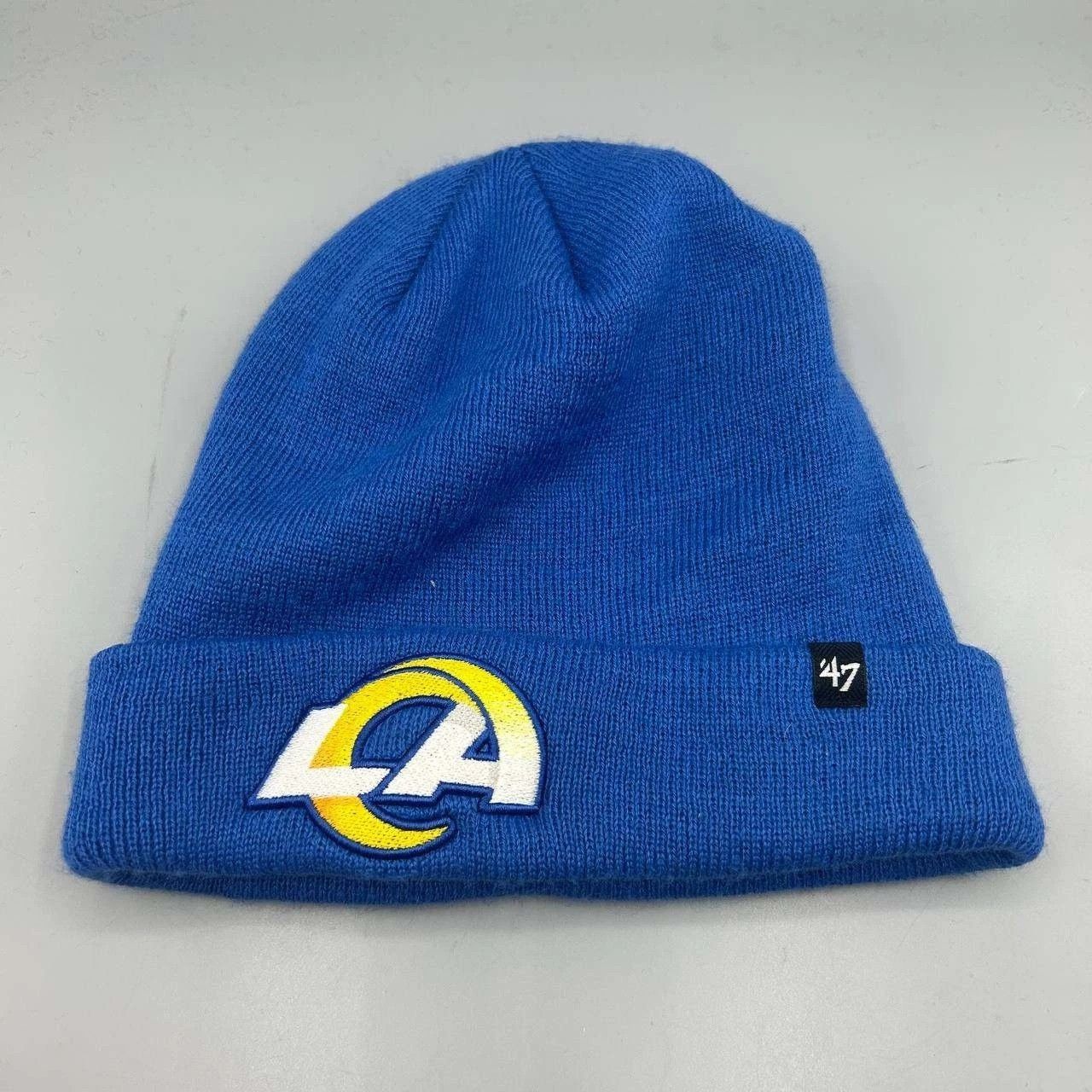 The Game Los Angeles LA Rams NFL Hat Men Blue The Game Cuffed Beanie Size ONE SIZE - 1 Thumbnail