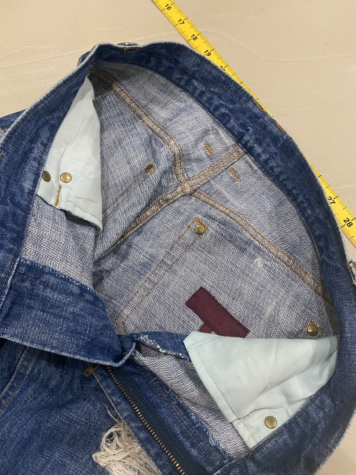 Japanese Brand Vintage Whole9 Distressed Jens Size US 30 / EU 46 - 6 Thumbnail