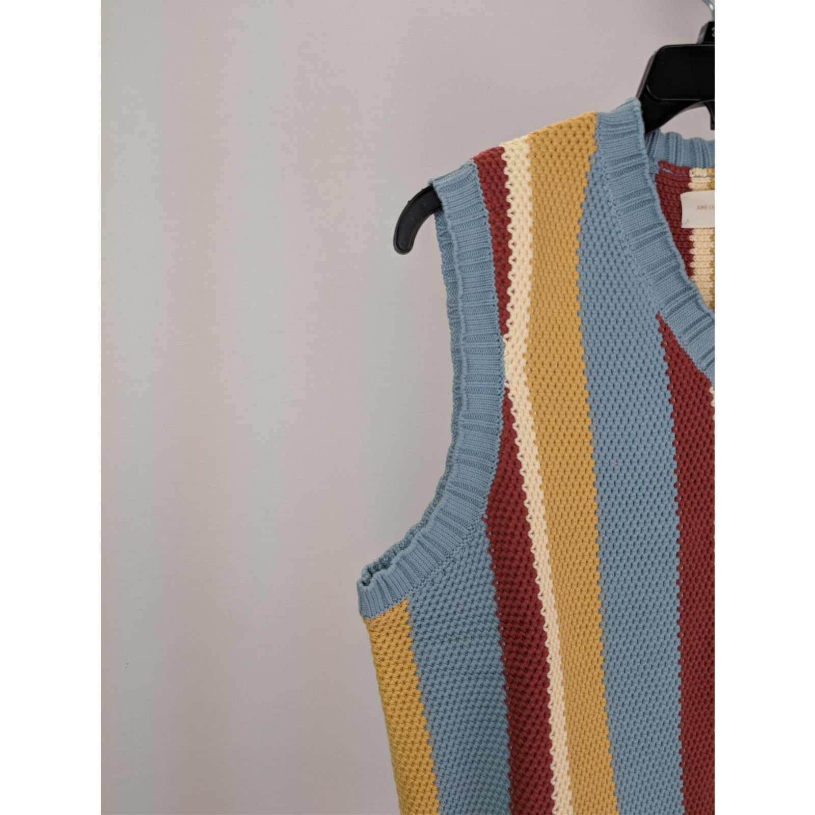 Aime Leon Dore o1rshd1 Collegaite Striped Vest in Tourmaline Size US L / EU 52-54 / 3 - 6 Thumbnail