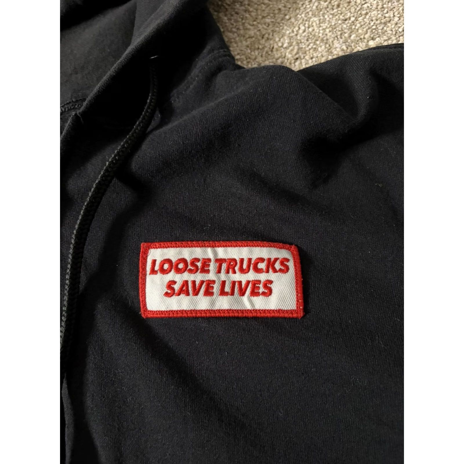 Vintage Ace Trucks Mfg Hoodie Mens Small Black Full Zip Graphic Print Skateboard Trucks MFG 90s? Size US S / EU 44-46 / 1 - 3 Thumbnail