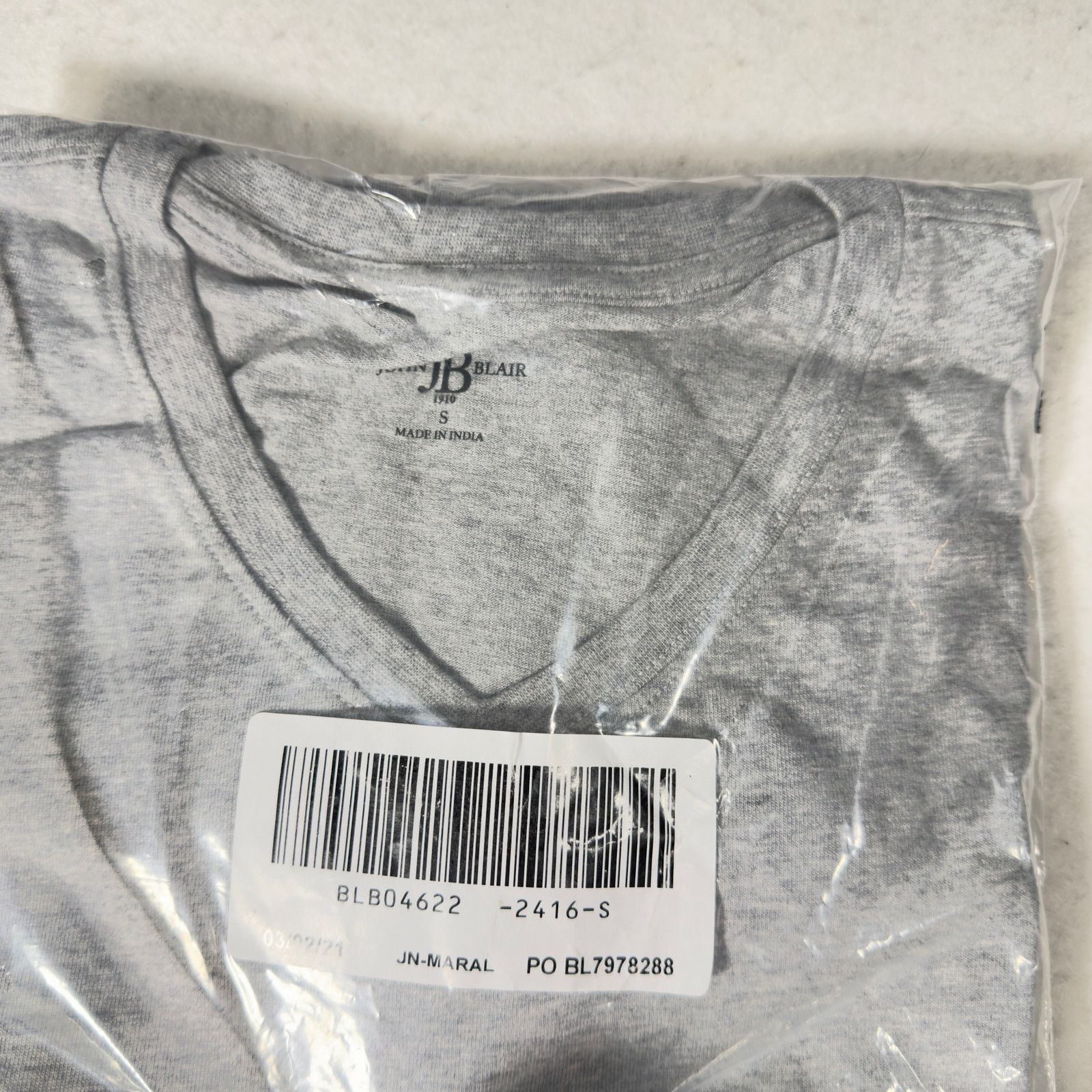 Blair John Blair 1910 VNeck Tee Men S Grey New Short Sleve Classic Size US S / EU 44-46 / 1 - 3 Thumbnail