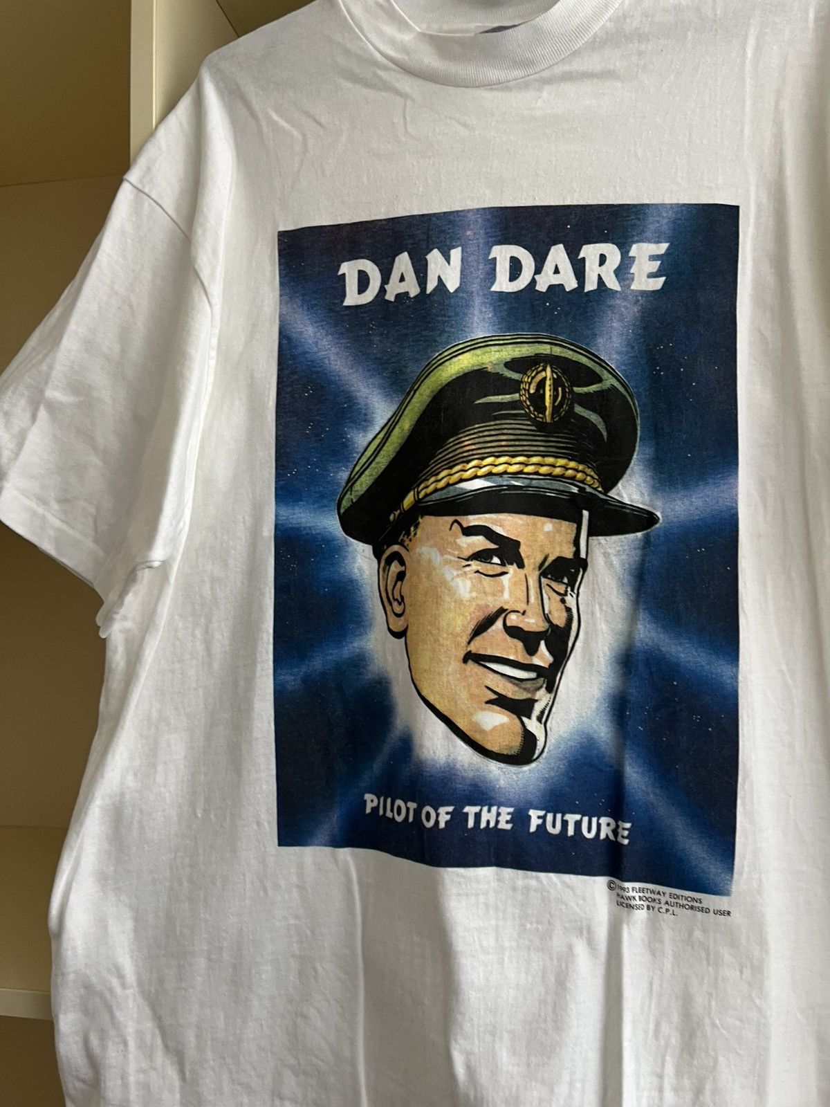 Vintage Rare Vintage 1993 Dan Dare Comic T-Shirt Pilot of the Future Size US XL / EU 56 / 4 - 15 Thumbnail
