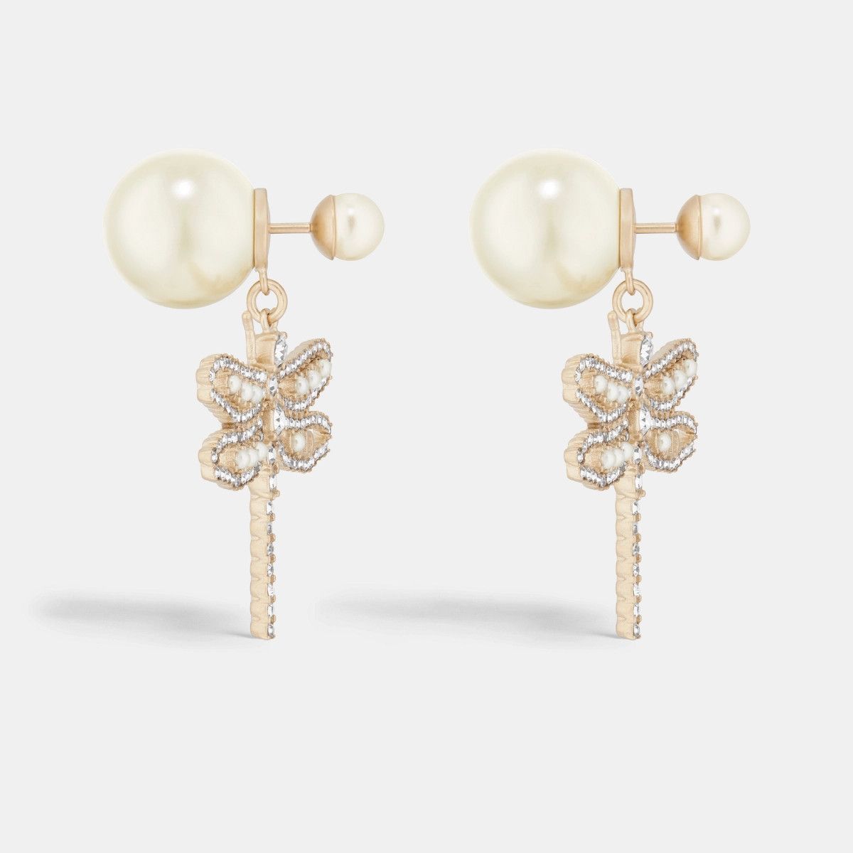 Dior o1bcso1str0126 Size:OS/Tribales Earrings in Golden/White Size ONE SIZE - 1 Thumbnail