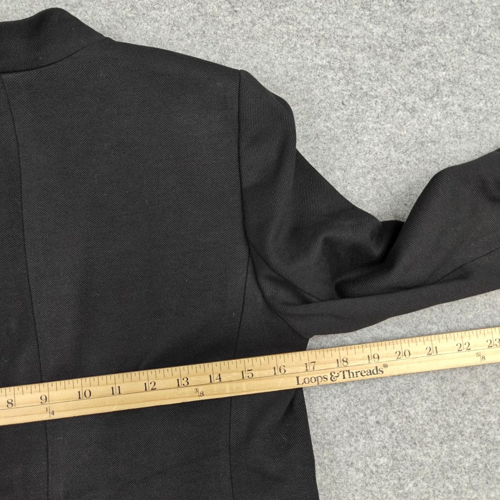 J.Crew J Crew Blazer Womens 6 Black Open Front Lined Stretch Office Jacket Size M / US 6-8 / IT 42-44 - 7 Thumbnail