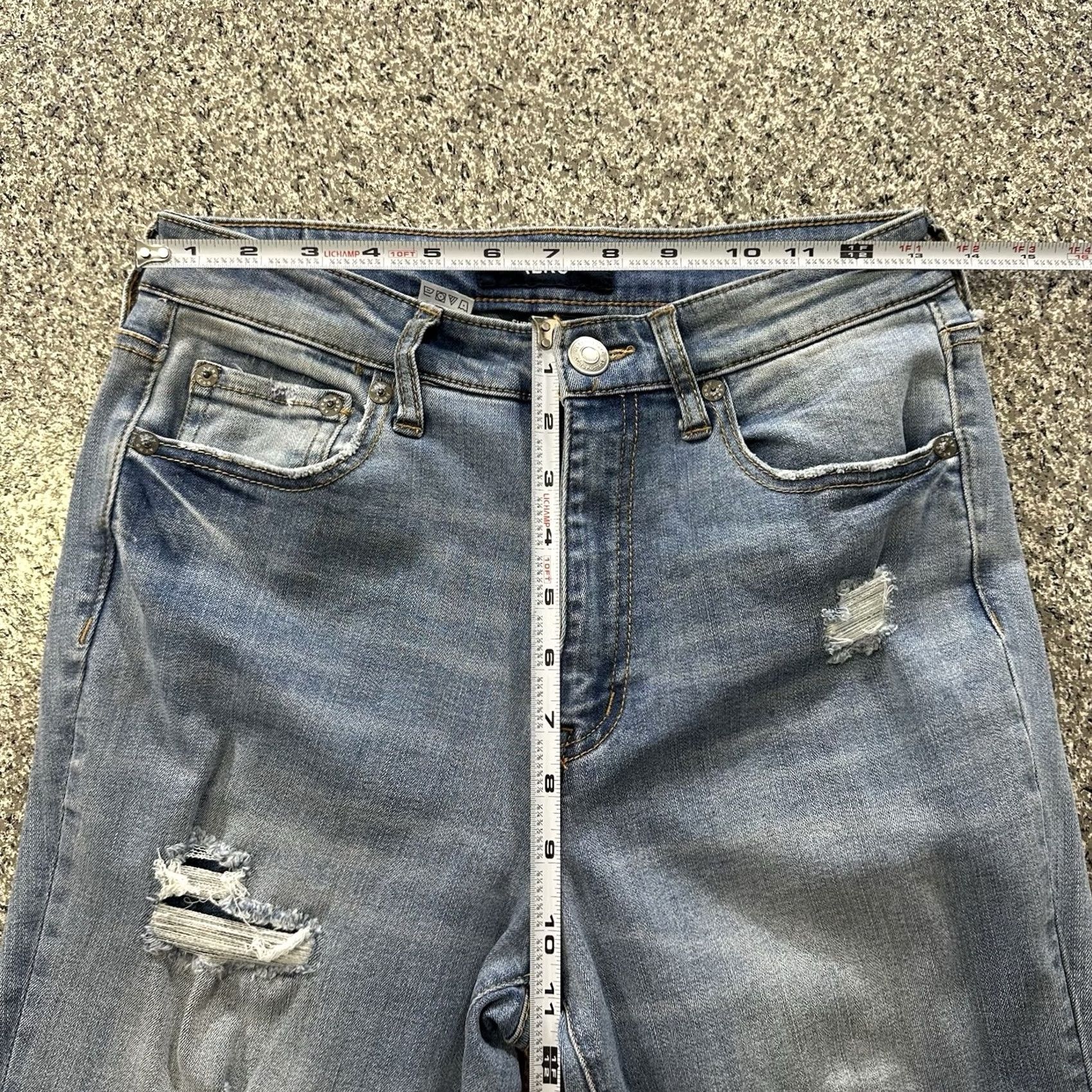 Vintage Aeropostale Jeans Womens 6 27x27 Aero Super High Rise Jegging Distressed Raw Hem Size 27" / US 4 / IT 40 - 7 Thumbnail