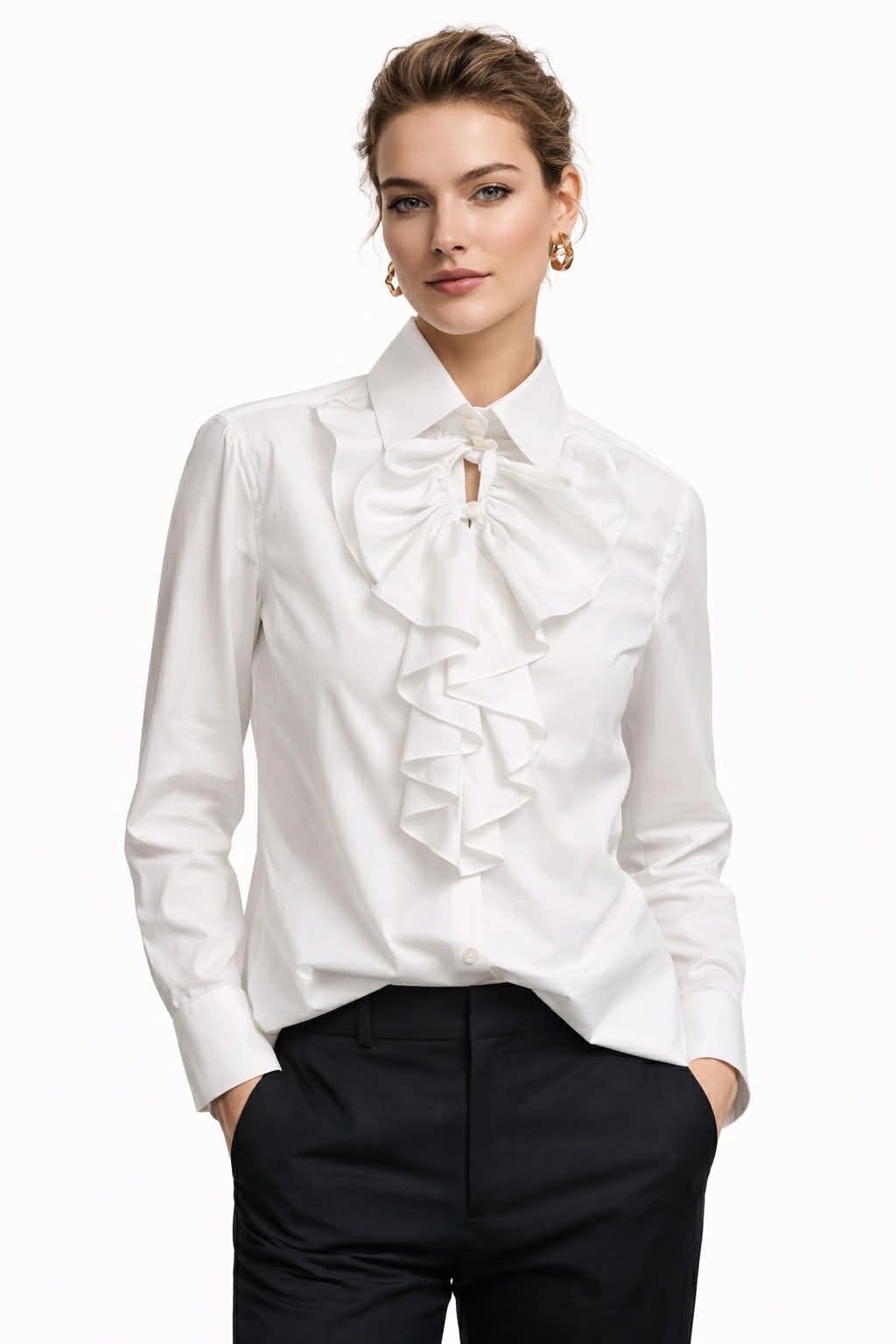 Chanel Chanel Ruffle Long-sleeved Blouse Size M / US 6-8 / IT 42-44 - 1 Thumbnail