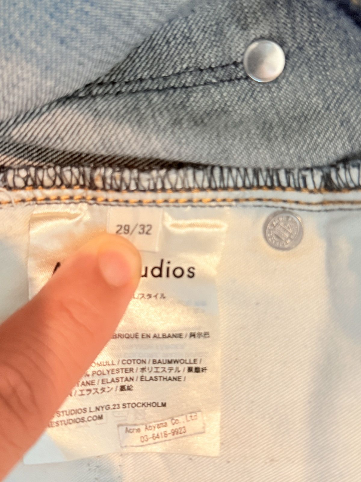 Acne Studios Acne Studios dark wash blue jeans Size US 29 - 5 Thumbnail