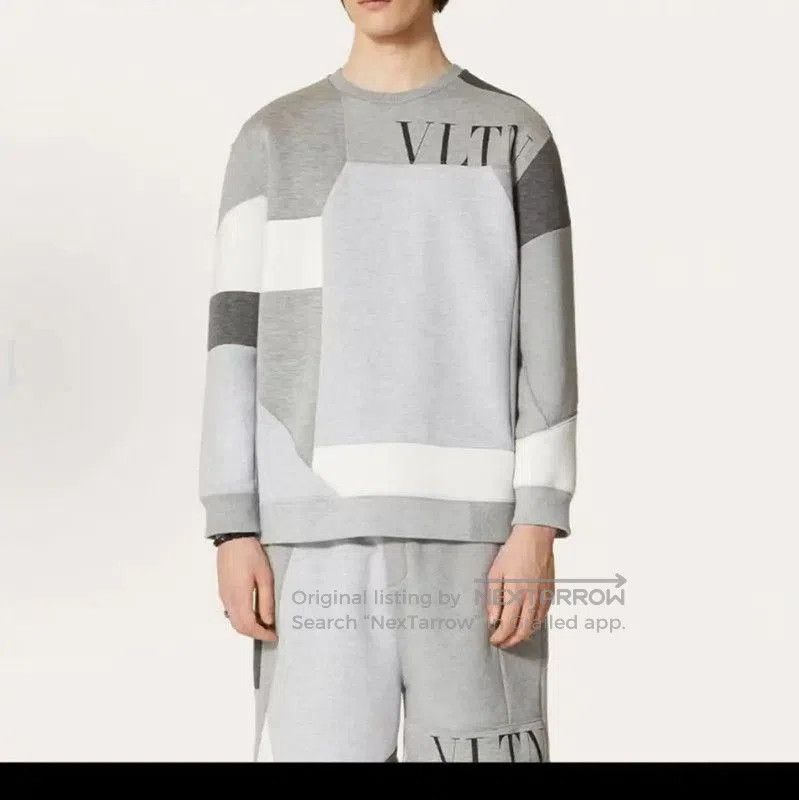 Valentino Valentino Gray Cotton Men's Sweatshirt . Size US M / EU 48-50 / 2 - 6 Thumbnail