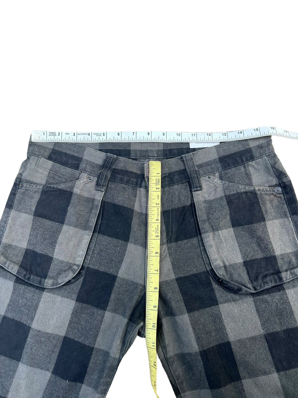 Vintage Japan Brand WORLD WIDE LOVE! Tartan Punk Zipper Bondage Size US 30 / EU 46 - 4 Thumbnail