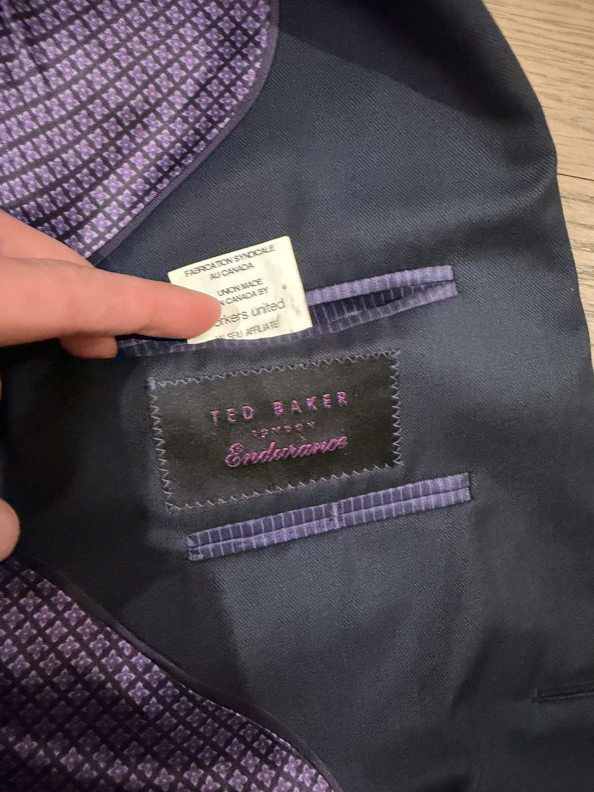 Ted Baker Dark Navy Tom Ford Suit Size 38R - 4 Thumbnail