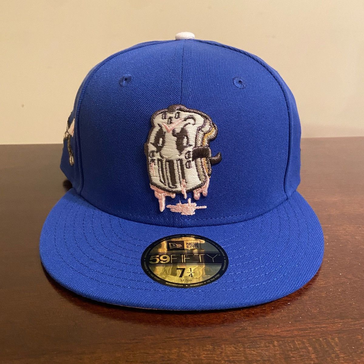 image of Hat Club x Mlb Hatclub La Pbj Mask 1/4 in Blue, Men's