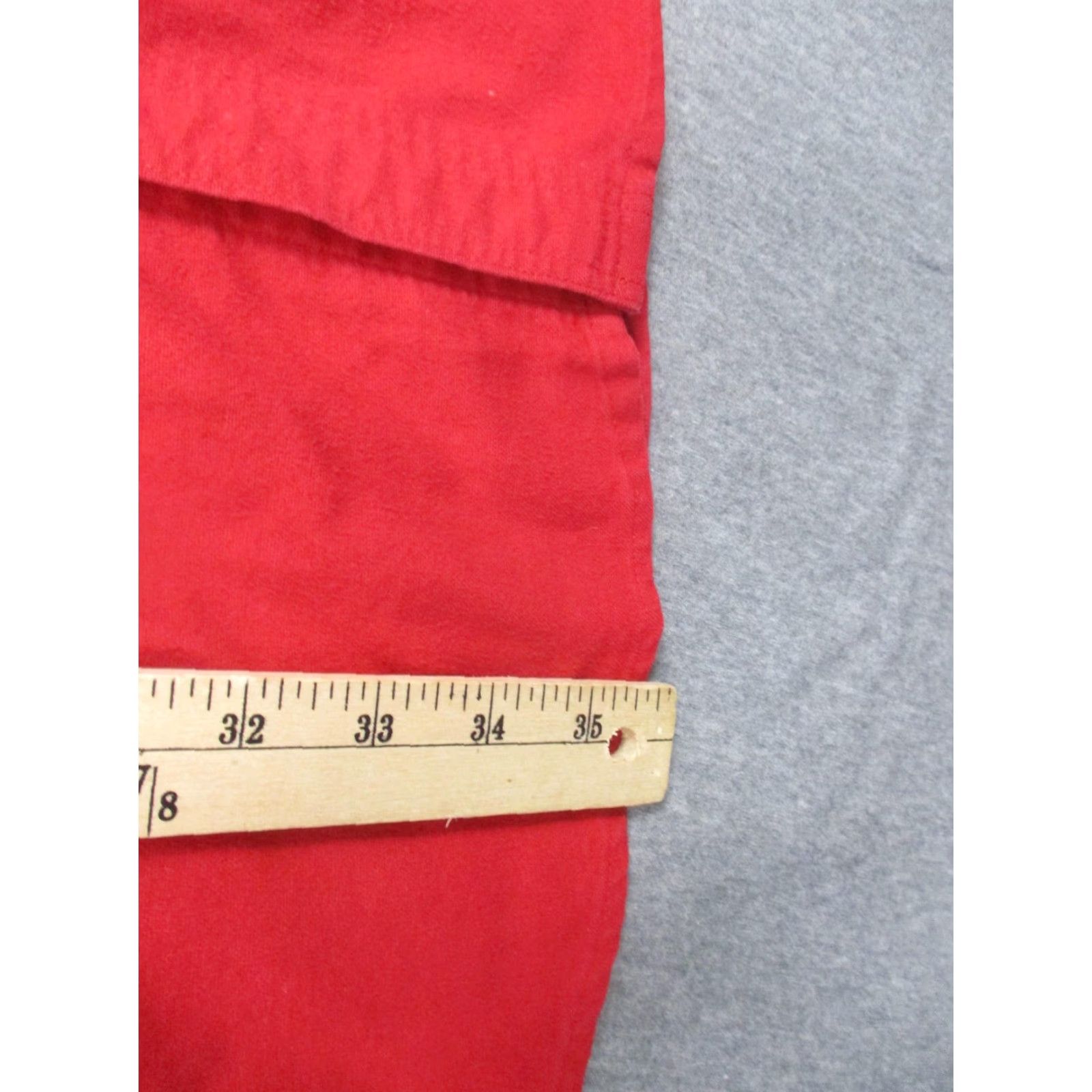 Vintage VINTAGE Woolrich Shirt Mens 2XL Red Long Sleeve 100% Cotton Made USA Button-Down Collar, Pocket, Solid, Button-Up, Utility: Classic 80s Size US XXL / EU 58 / 5 - 5 Thumbnail