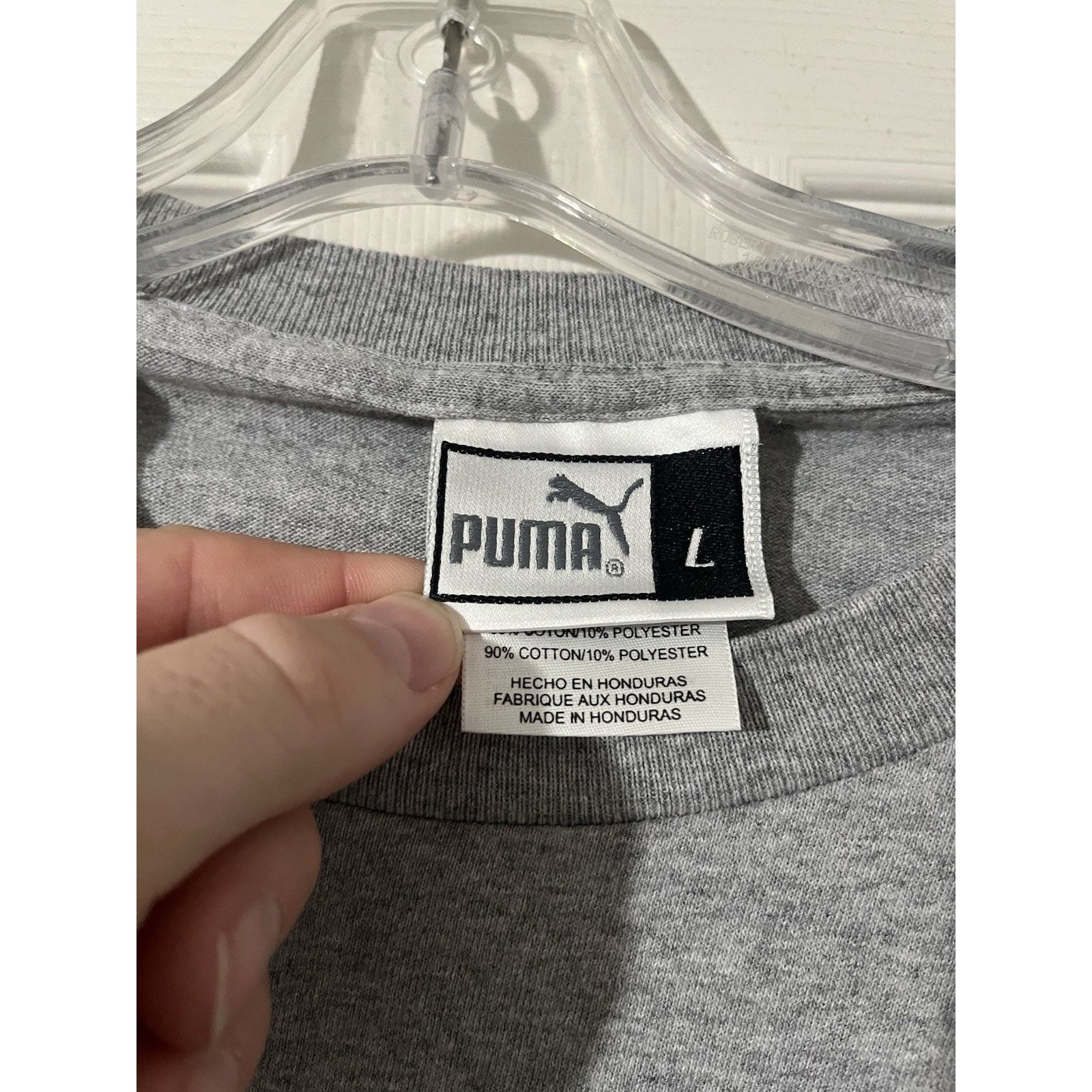 Puma Vtg 2001 Cleveland Indians Shirt Sz L Puma MLB Gray Baseball Size US L / EU 52-54 / 3 - 4 Thumbnail