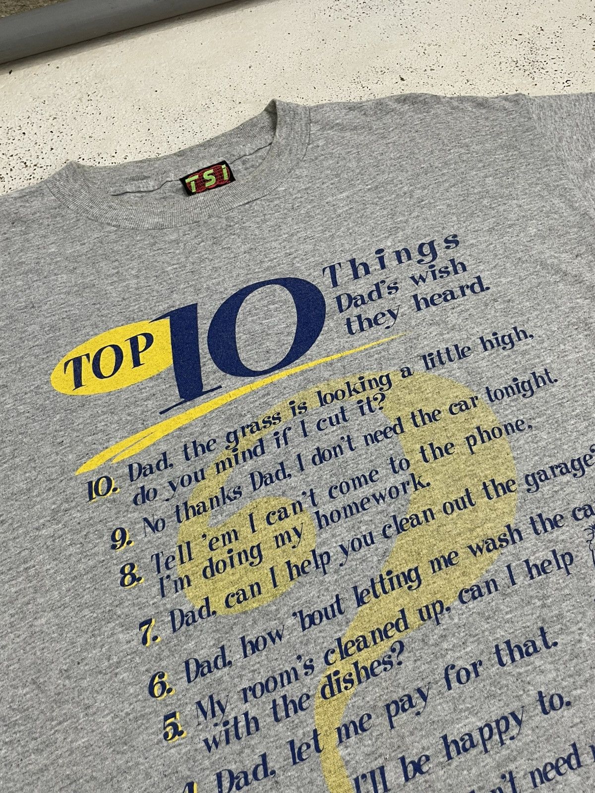 Other TSI Wording Top 10 Things Dad’s Wish They Heard Funny Size US L / EU 52-54 / 3 - 5 Thumbnail