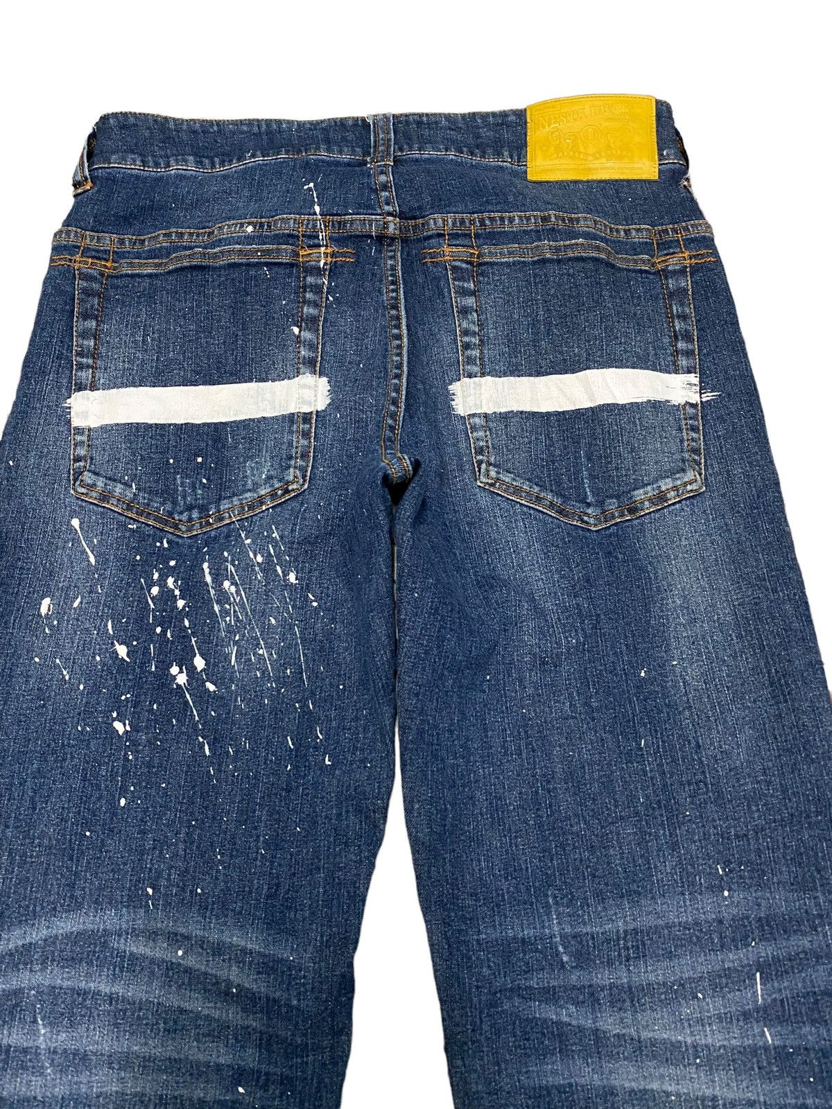 Japanese Brand Nesta painted distressed jeans Size US 32 / EU 48 - 7 Thumbnail