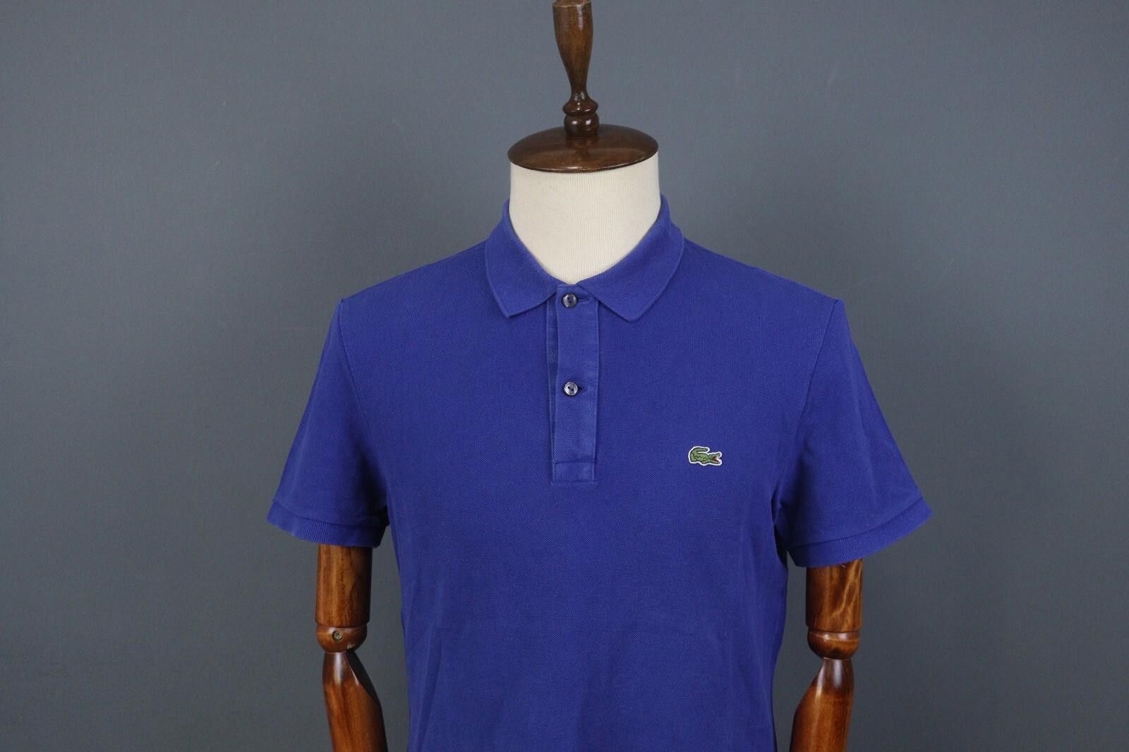 Lacoste Lacoste Slim Fit Blue Short Sleeve Polo Shirt Size XL Size US XL / EU 56 / 4 - 2 Thumbnail