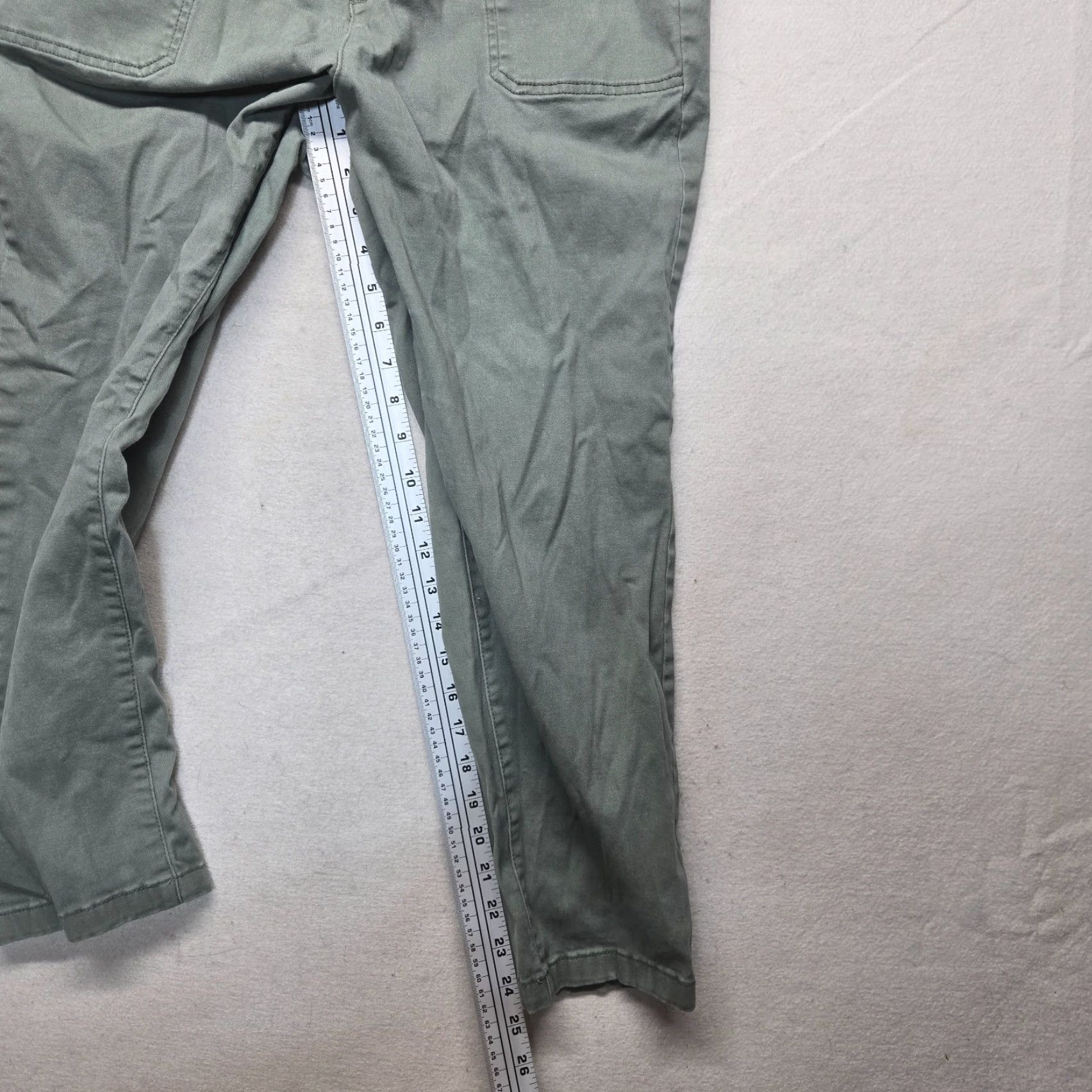 Vintage Wonderfly Pants Adult Women's Size 14P Green Cargo Baggy Solid Polyester Womens Size 36" / US 14 / IT 50 - 7 Thumbnail