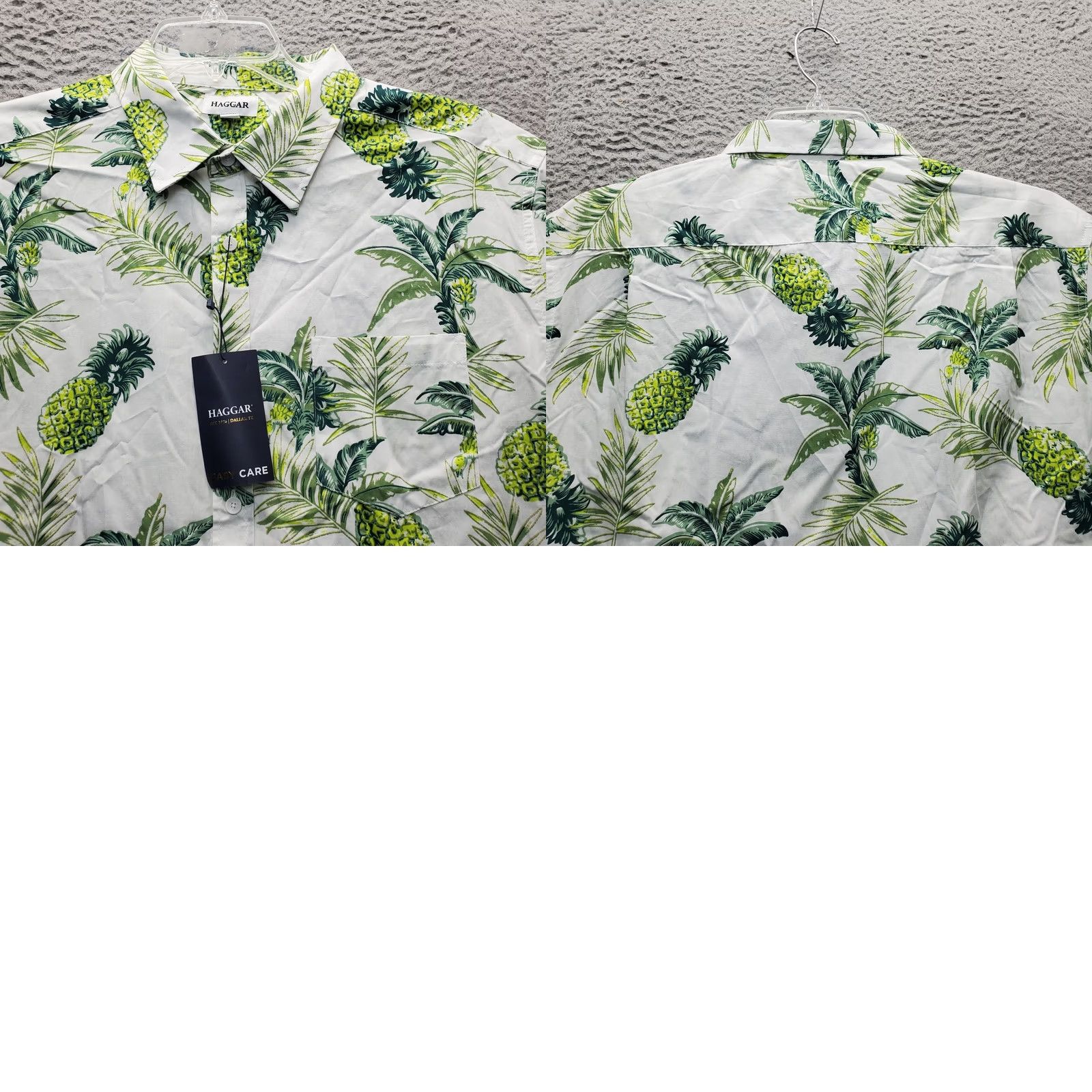 Haggar Haggar Hawaiian Shirt Mens XL Multi Pineapple Allover Short Sleeve Button Up Size US XL / EU 56 / 4 - 8 Thumbnail