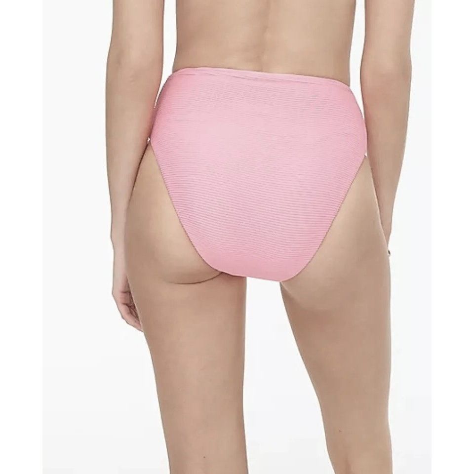 J.Crew NWT J. Crew Ribbed high-rise cheeky bikini bottom Size S Size ONE SIZE - 2 Thumbnail