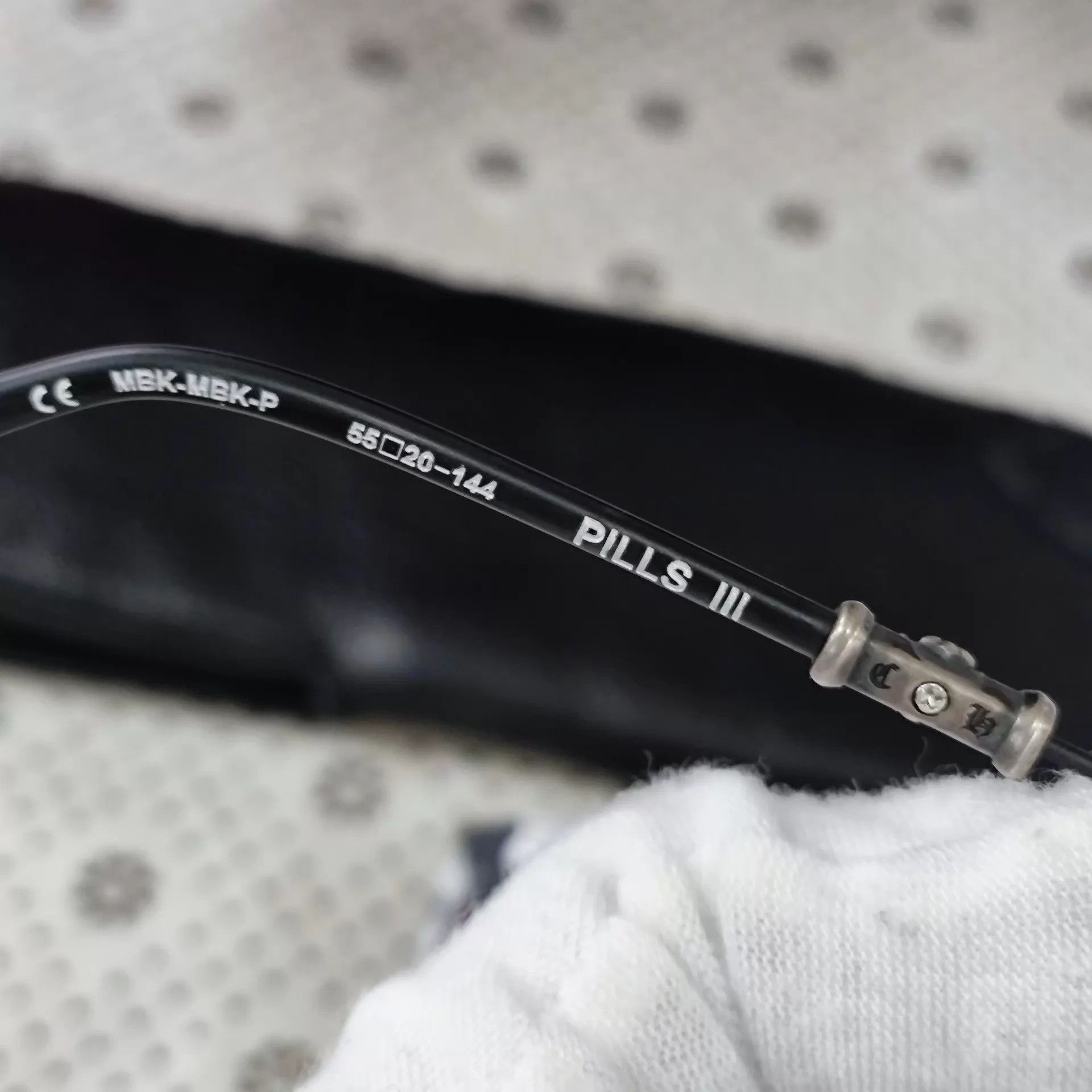 Chrome Hearts Chrome Hearts Rimless Black Glasses 260329WHH5A01 Size ONE SIZE - 8 Thumbnail
