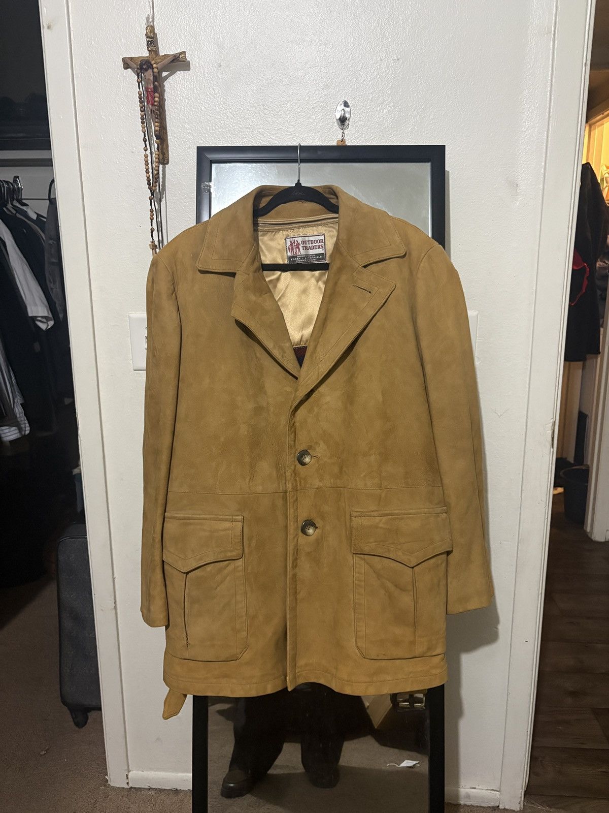 Other Outdoors Traders Suede Leather Coat Size US M / EU 48-50 / 2 - 6 Thumbnail