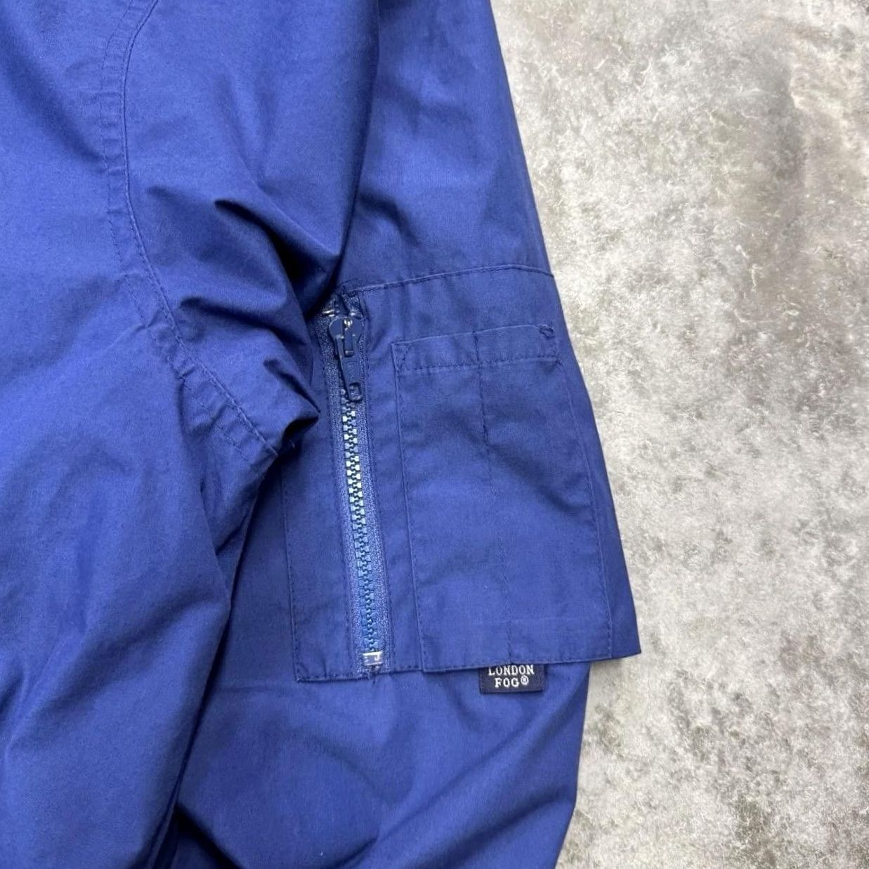 London Fog London Fog Jacket Mens LT Blue Nylon Zip Stand Collar Lined Windbreaker Long Bomber Casual Travel Size US L / EU 52-54 / 3 - 6 Thumbnail