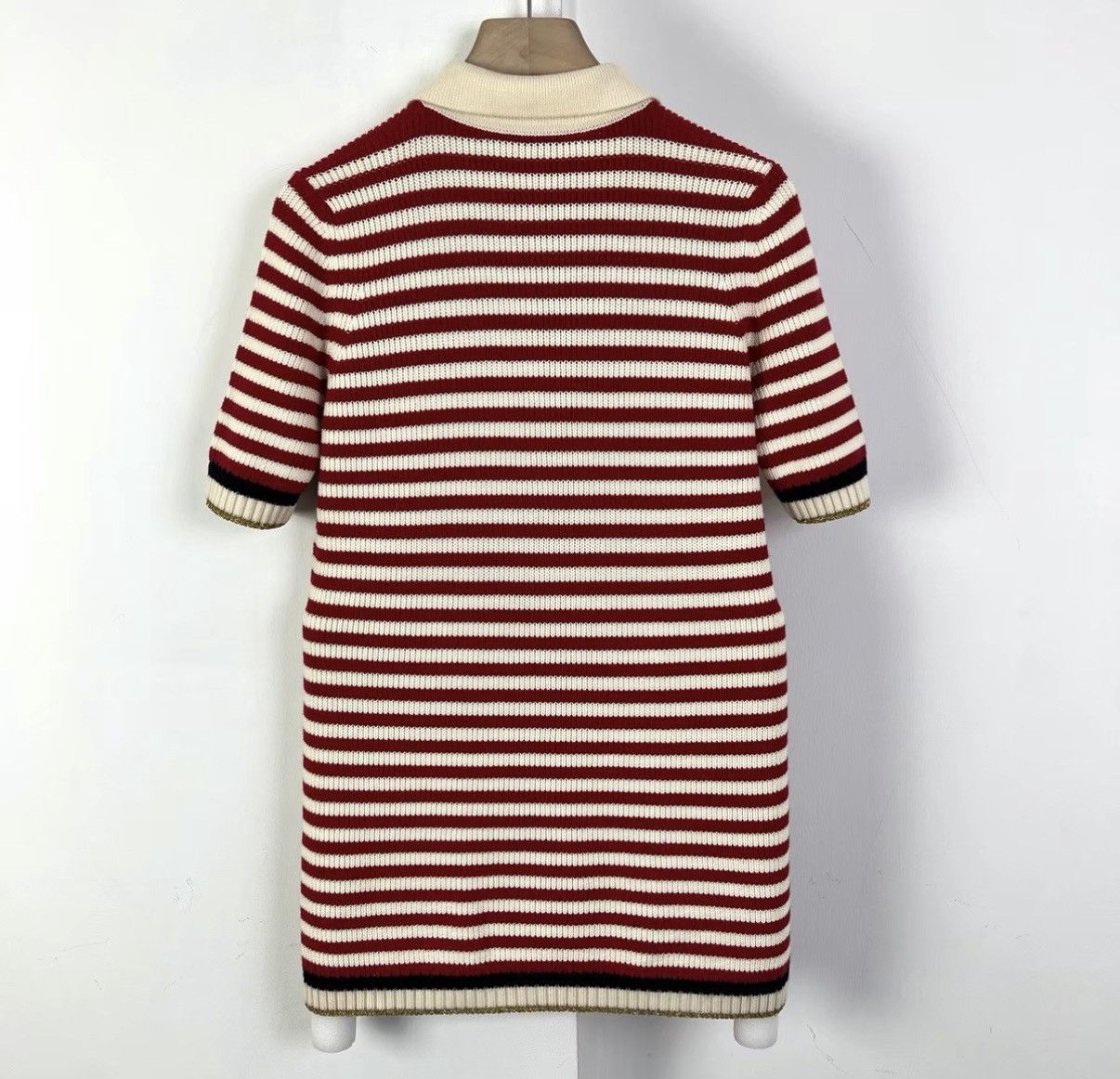 Gucci Gucci Striped Short Sleeve Knit Dress K12 Size M / US 6-8 / IT 42-44 - 2 Thumbnail