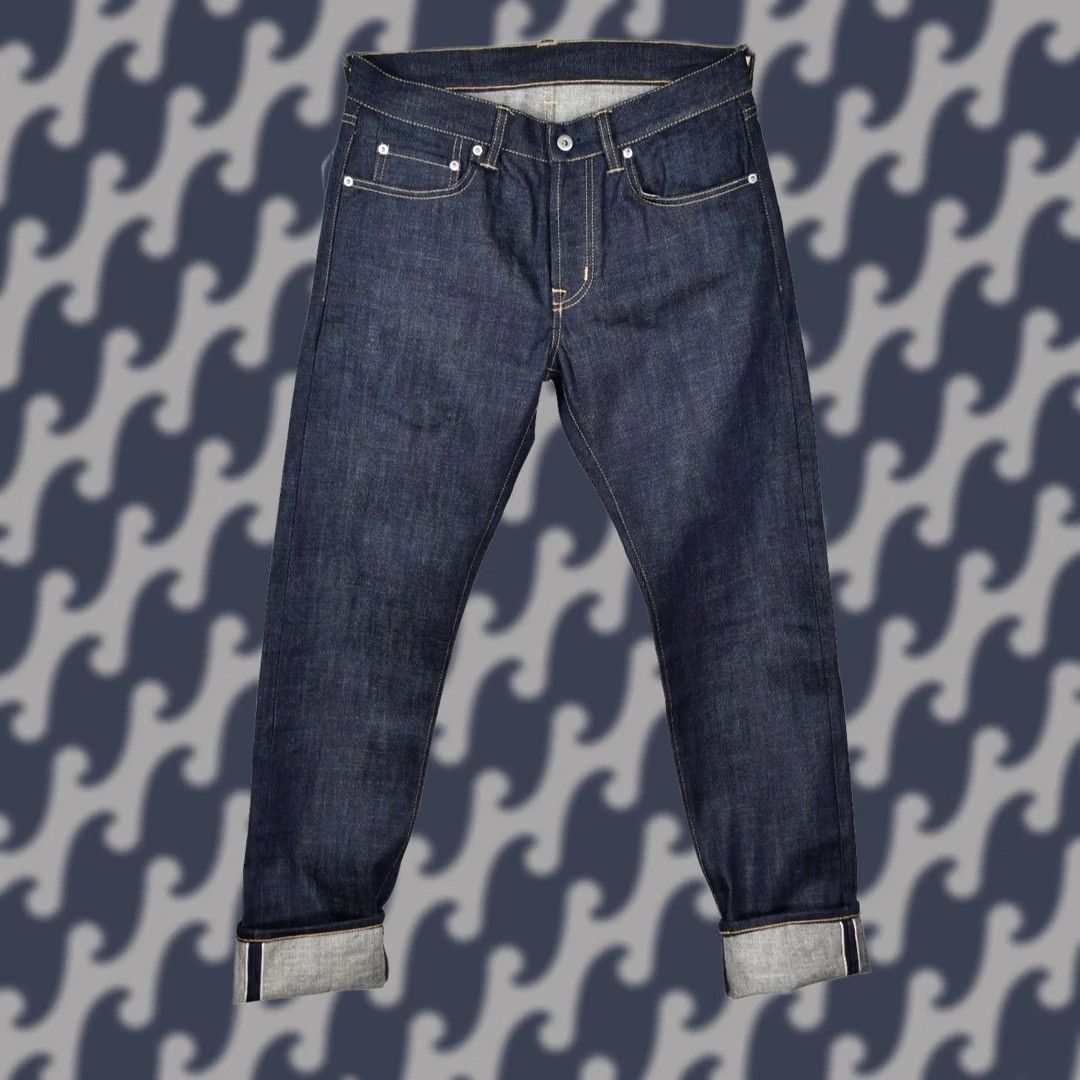 Denime ASPHALTE Candiani Selvedge Denim Jeans Main Selling Point Shirt Mens W31 Blue 5-Pocket 34in Inseam Regular Size 31 Cotton Denim Vintage No Size US 31 - 1 Thumbnail