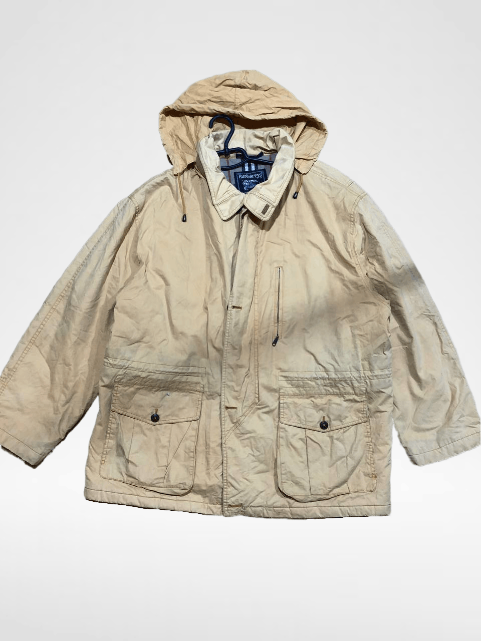 Burberry LUXURY Streetwear Zip Jacket VINTAGE BURBERRYS Size US XL / EU 56 / 4 - 1 Thumbnail
