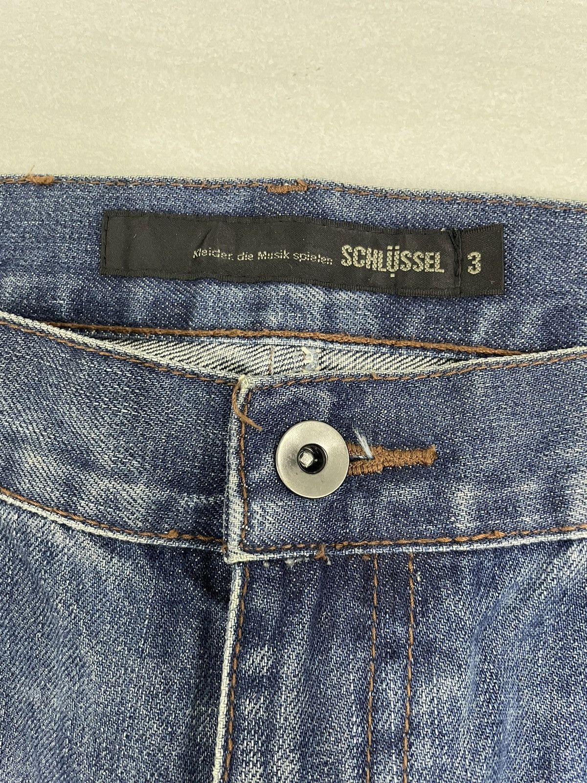 Japanese Brand × Schlussel Schlussel Japan Boro Acid Wash Jeans Size US 34 / EU 50 - 9 Thumbnail