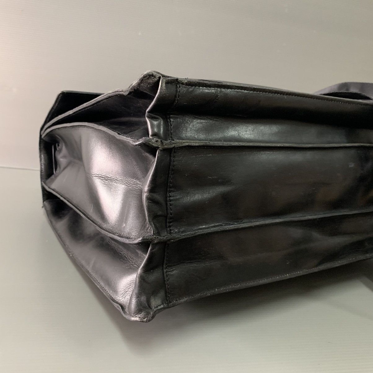 Prada Prada Vintage Leather Briefcase Bag Size ONE SIZE - 10 Thumbnail
