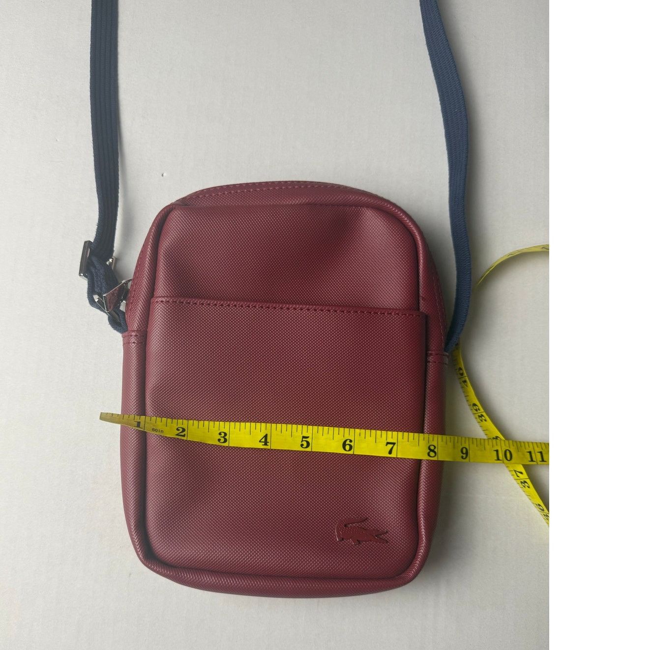 Lacoste Lacoste Crossbody Bag - Burgundy with Blue Strap Size ONE SIZE - 3 Thumbnail