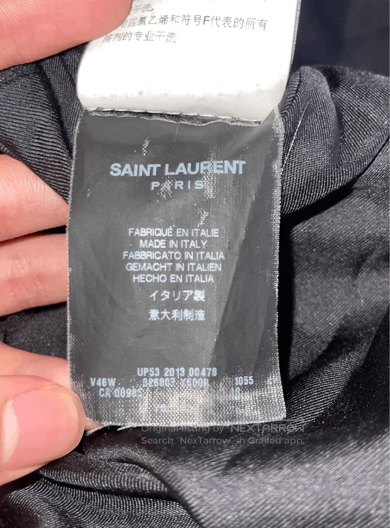 Saint Laurent Paris Saint Laurent Paris Gold Thread Brocade Sword Collar Suit Size US M / EU 48-50 / 2 - 6 Thumbnail