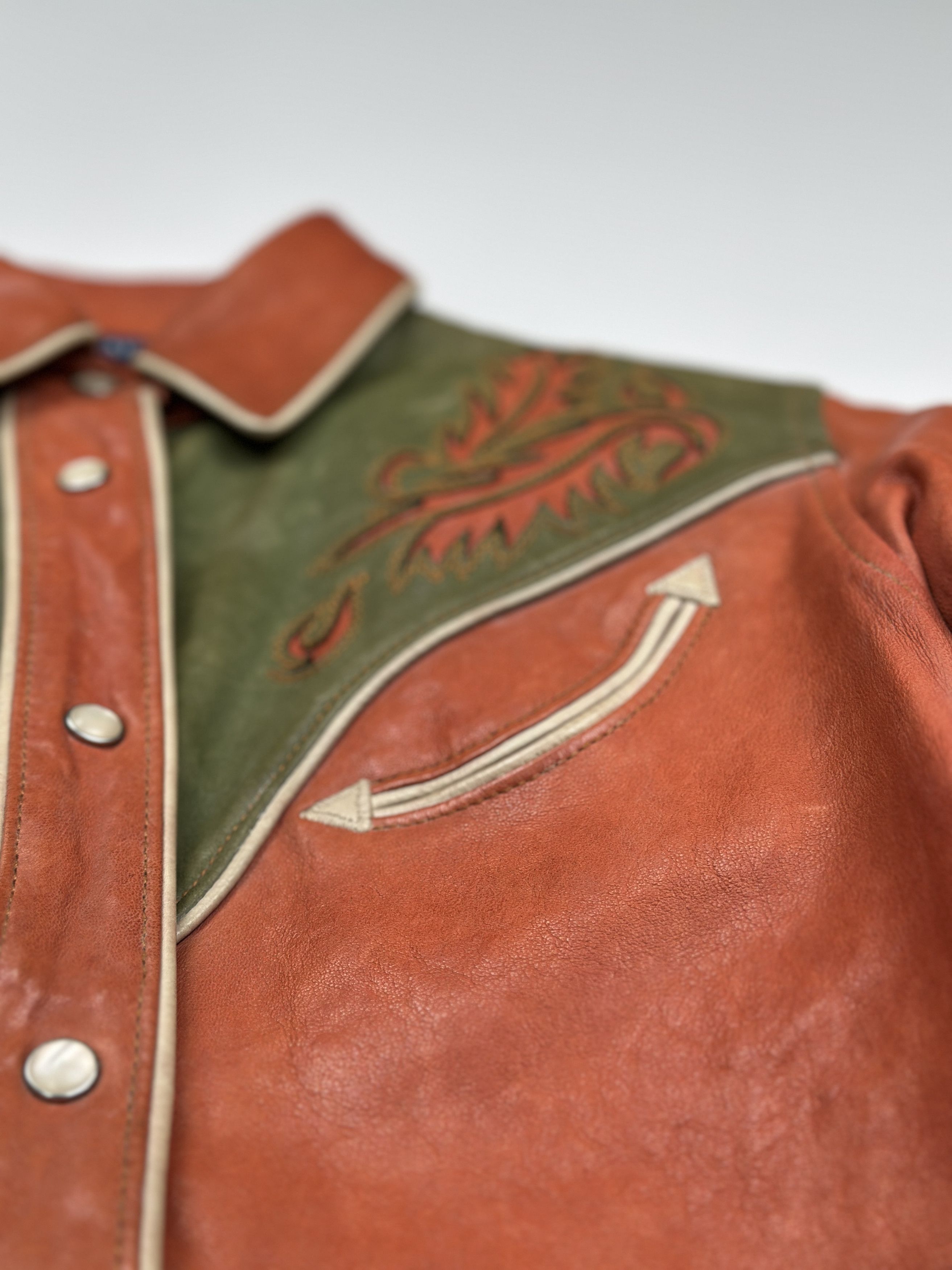 Ralph Lauren Ralph Lauren Orange And Green Cowboy Jacket Size XS / US 0-2 / IT 36-38 - 6 Thumbnail