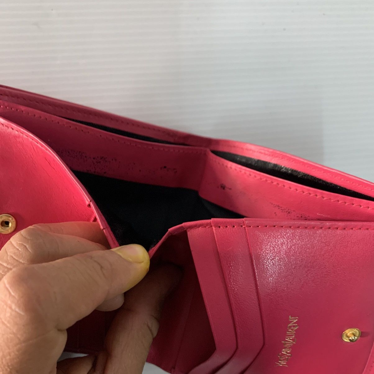 Yves Saint Laurent Yves Saint Laurent Leather Wallet Size ONE SIZE - 15 Thumbnail