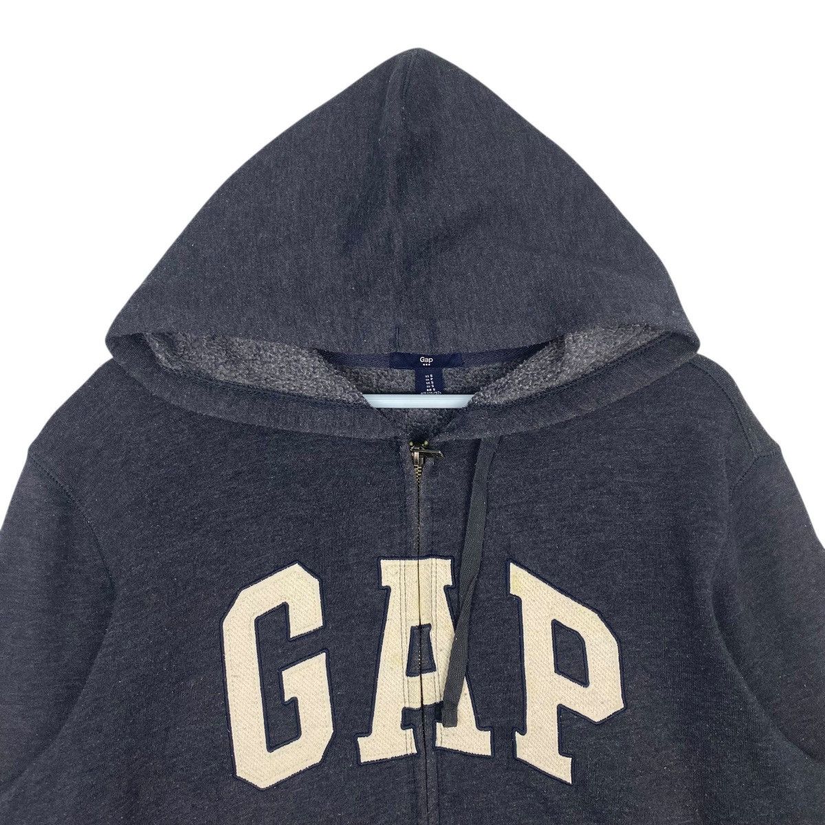 Vintage Vintage GAP Full Zipper Hoodie Sweater Black Big Logo Size M Size US M / EU 48-50 / 2 - 4 Thumbnail