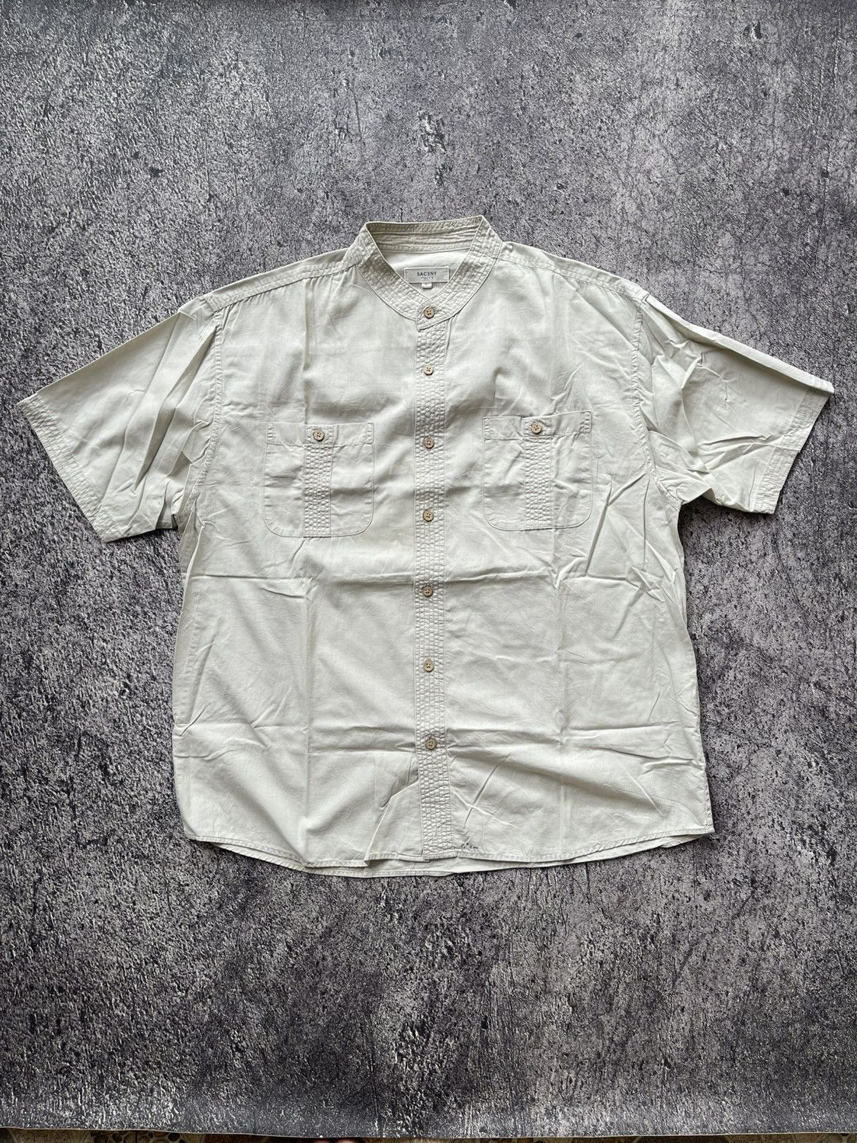 Yohji Yamamoto Y’SACSNY YOHJI YAMAMOTO COLLAR SHANGHAI SHIRT Size US L / EU 52-54 / 3 - 1 Thumbnail
