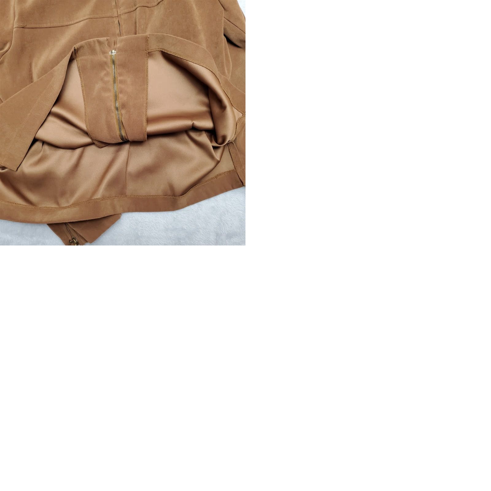 Vintage VINTAGE Notations Jacket Womens XL Brown Full Zip Stretch Blend Casual Vintage Size XL / US 12-14 / IT 48-50 - 9 Thumbnail
