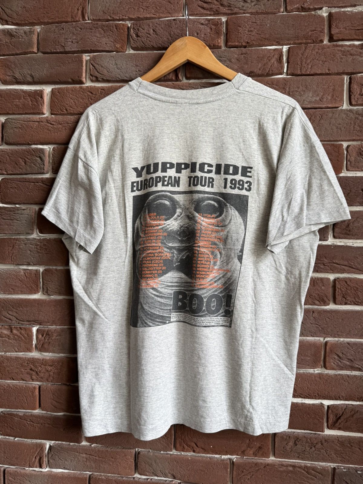 Vintage 90s Rare Yuppicide Euro Tour Hardcor Punk Band Tee