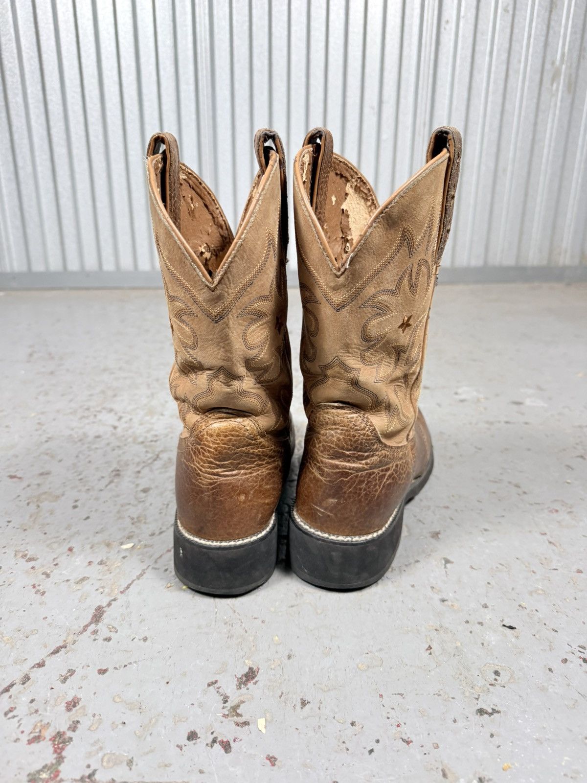 Ariat 2000s Ariat Round Toe Cowboy Boots Size US 8.5 / EU 41-42 - 7 Thumbnail