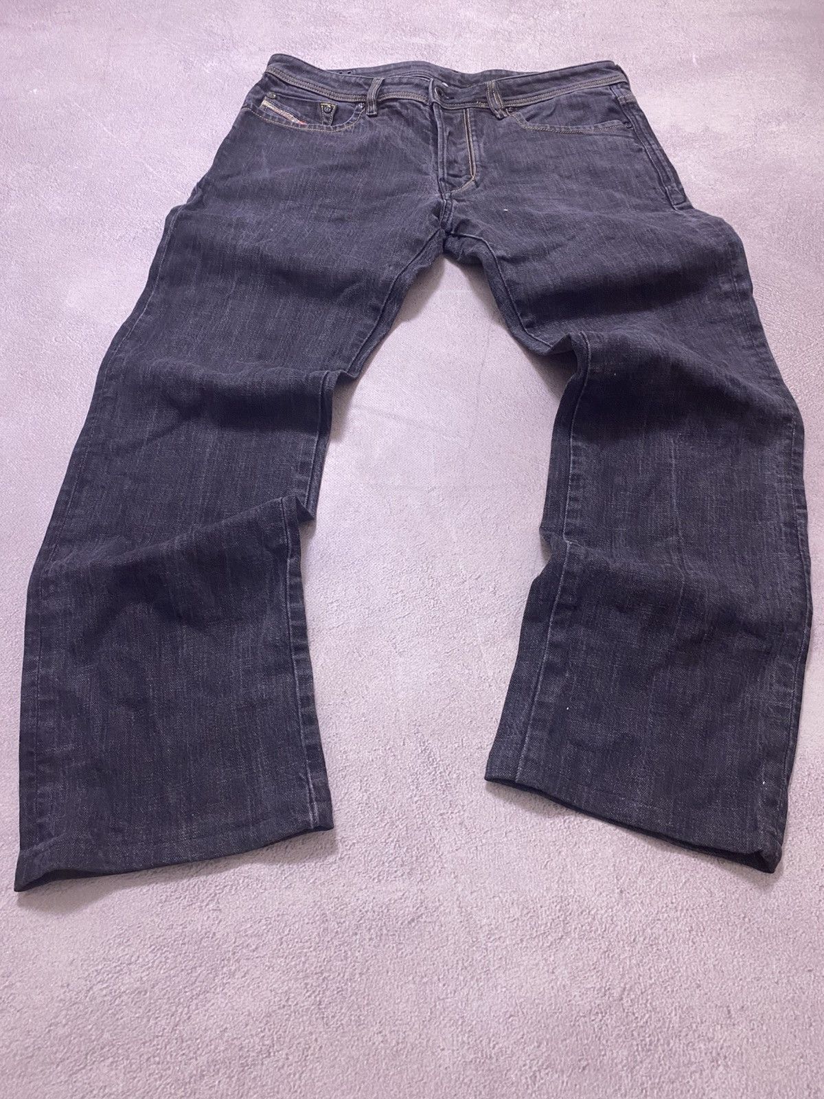 Adidas × Diesel Diesel Faded blue Baggy avant garde denim y2k jeans pants Size US 33 - 1 Thumbnail
