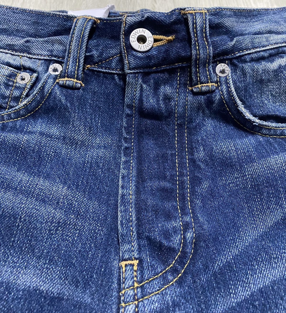 Edwin Edwin ED-80 Rainbow Selvedge Washed Patchwork Torn Denim Size US 28 / EU 44 - 10 Thumbnail