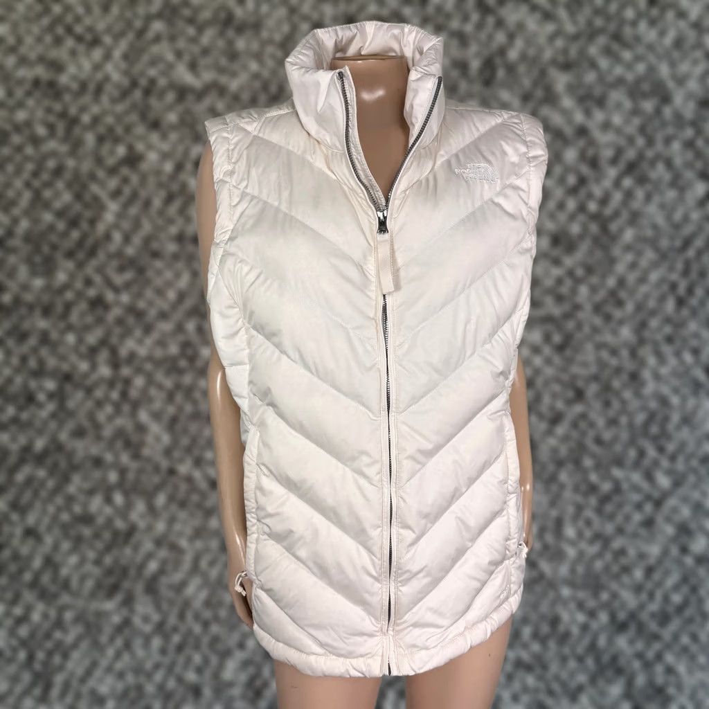 The North Face The North Face Down Quilted Women’s Jacket Vest XL Puffer Coat Full Zip 550 White Sleeveless Zip Mens? Wait correction. Size XL / US 12-14 / IT 48-50 - 1 Thumbnail