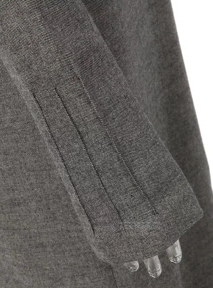 Maison Margiela Gray Twill Deep V-Neck Robe. Size S / US 4 / IT 40 - 4 Thumbnail
